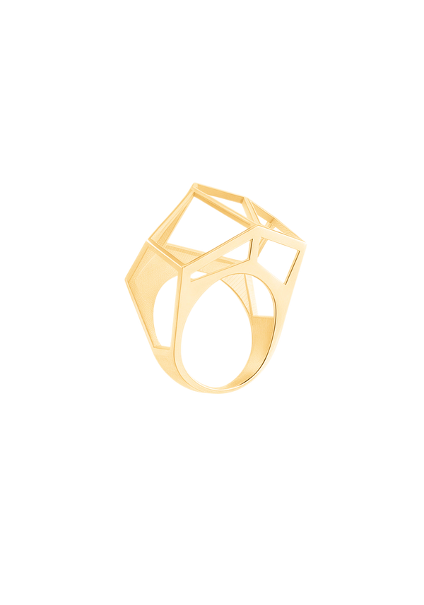 Bague Cage Petit Modèle Or Jaune