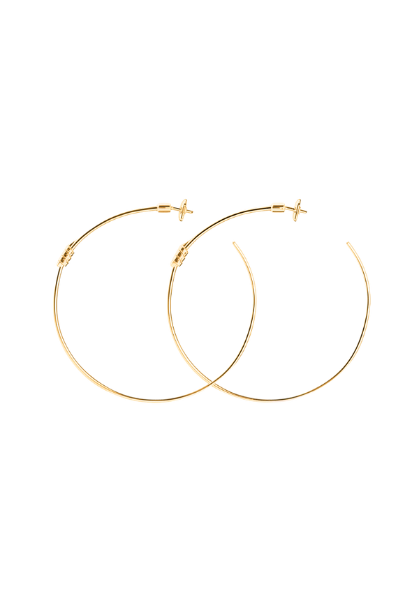Yellow Gold Large Roma Earrings