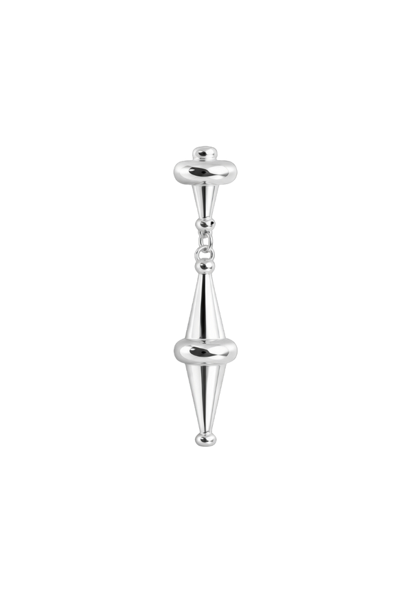 Mono boucle d'oreille Icone pendante grand cône