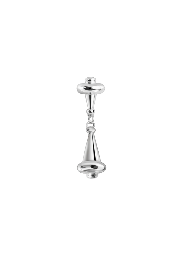 Mono boucle d'oreille Icone pendante petit cône