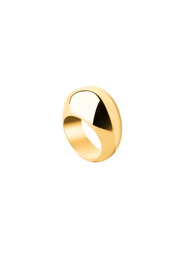Large Vermeil Stone Ring