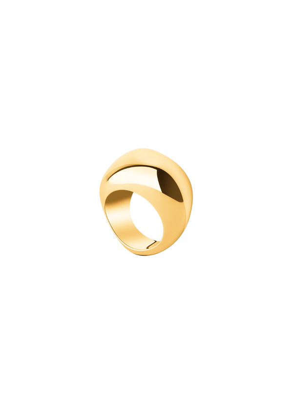 Medium Vermeil Stone Ring
