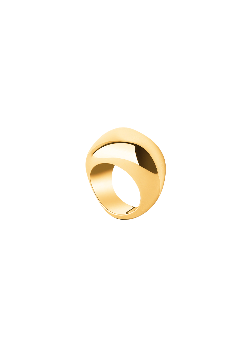 Medium Vermeil Stone Ring