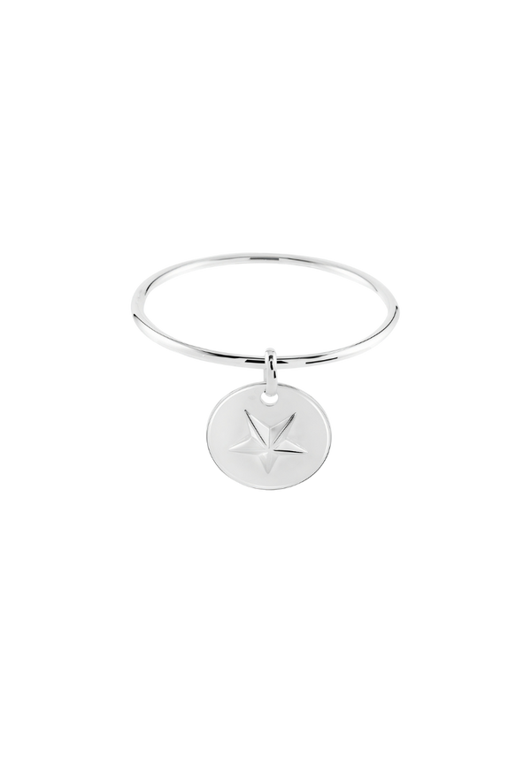 Star Medal Bangle Bracelet