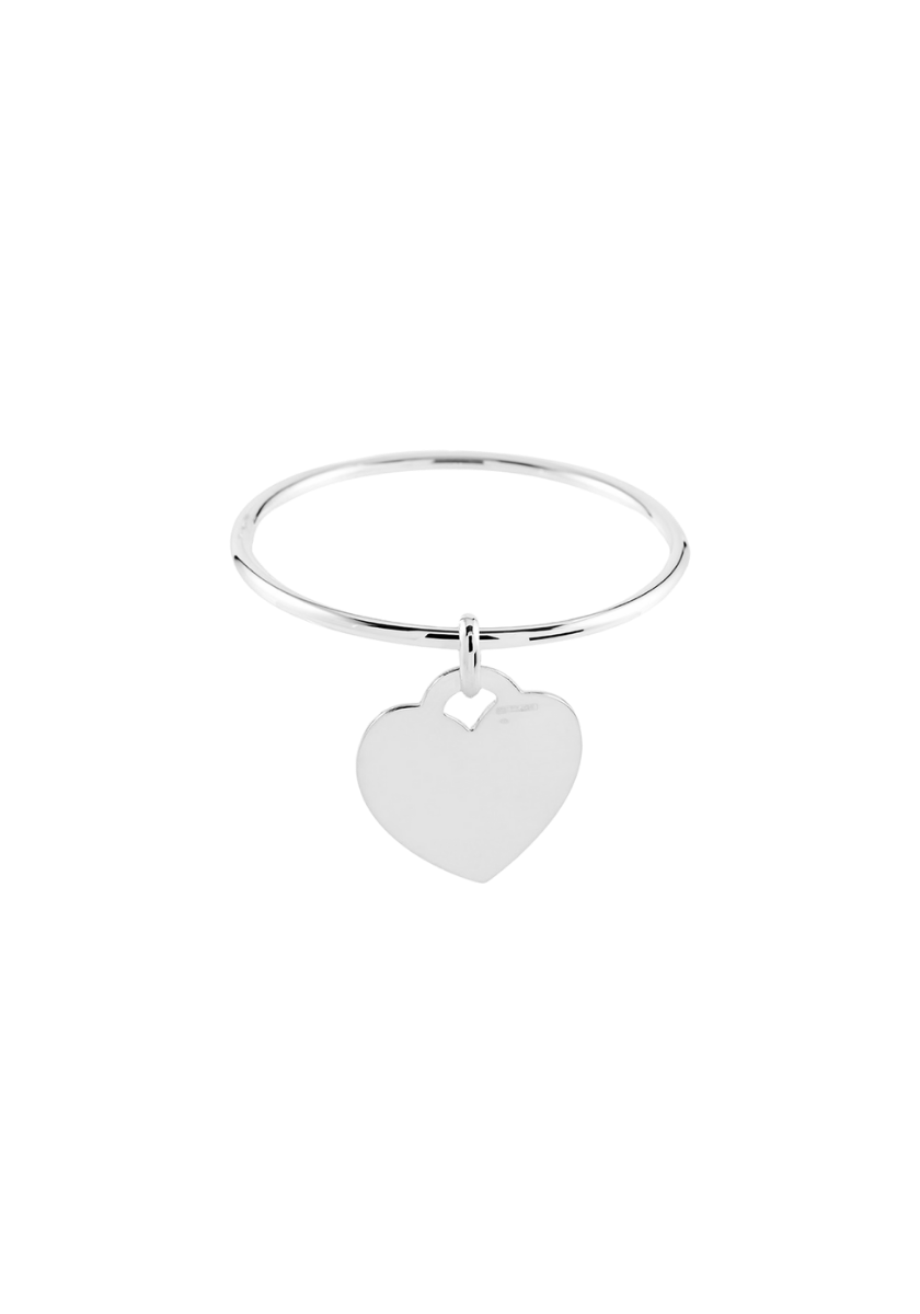 Heart Bangle Bracelet