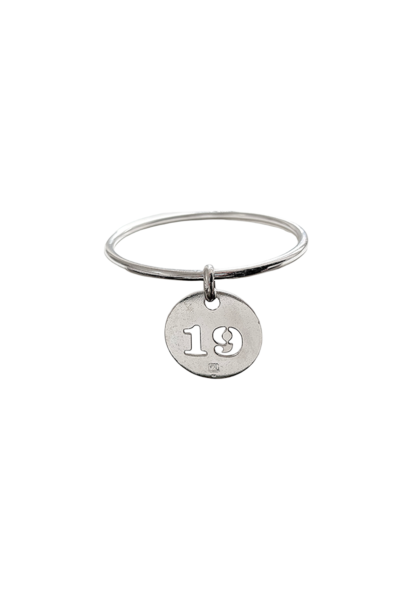 Jonc Médaille Chiffre Évidé 19 - Re Belle