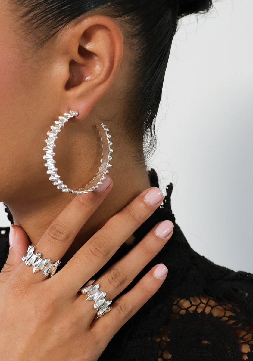 Bague Clous Enlacés