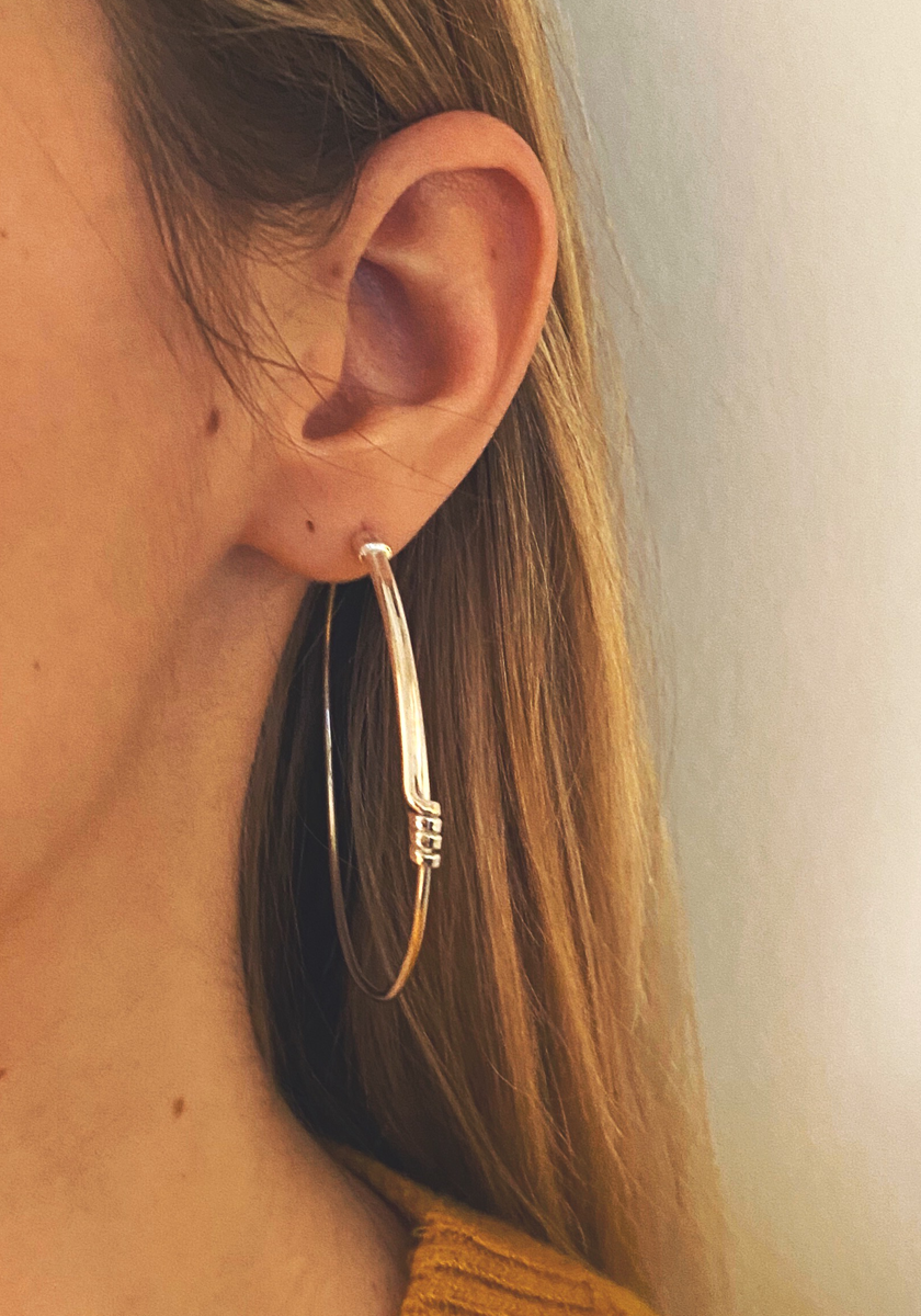 Yellow Gold Large Roma Earrings