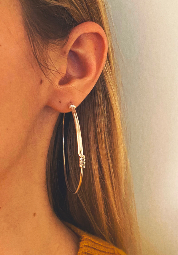 Yellow Gold Large Roma Earrings