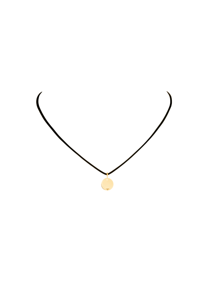 Small Gold Medal Pendant