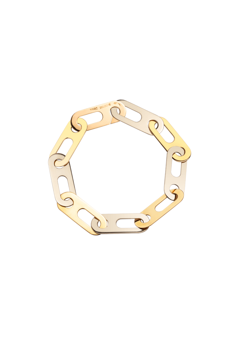 Circé Bracelet yellow and grey gold