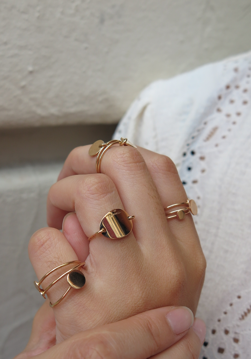 Bague Bubbies Médaille BB Or