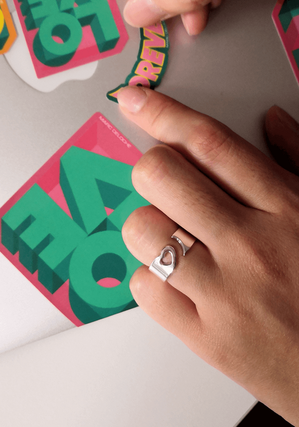 Bague Coeur Évidé BB