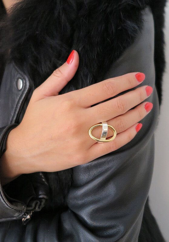 Bague Lou Or Jaune et Argent