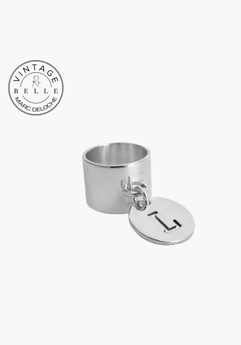 Bague Médaille Lettre Evidée "L" - Re Belle