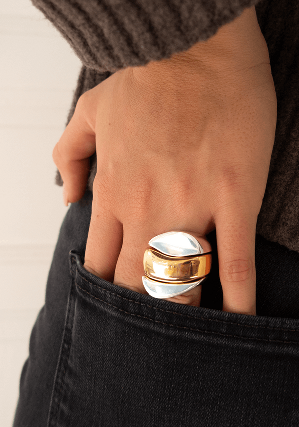 Bague Triptyque L Vermeil