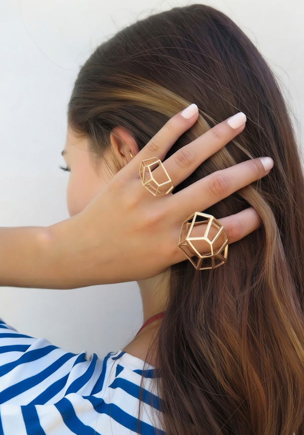 Bague Cage Petit Modèle Or Jaune