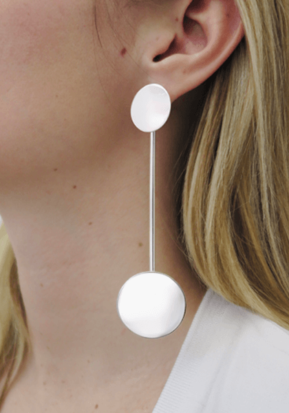 Boucles d'oreilles Médailles Tige Grand Modèle