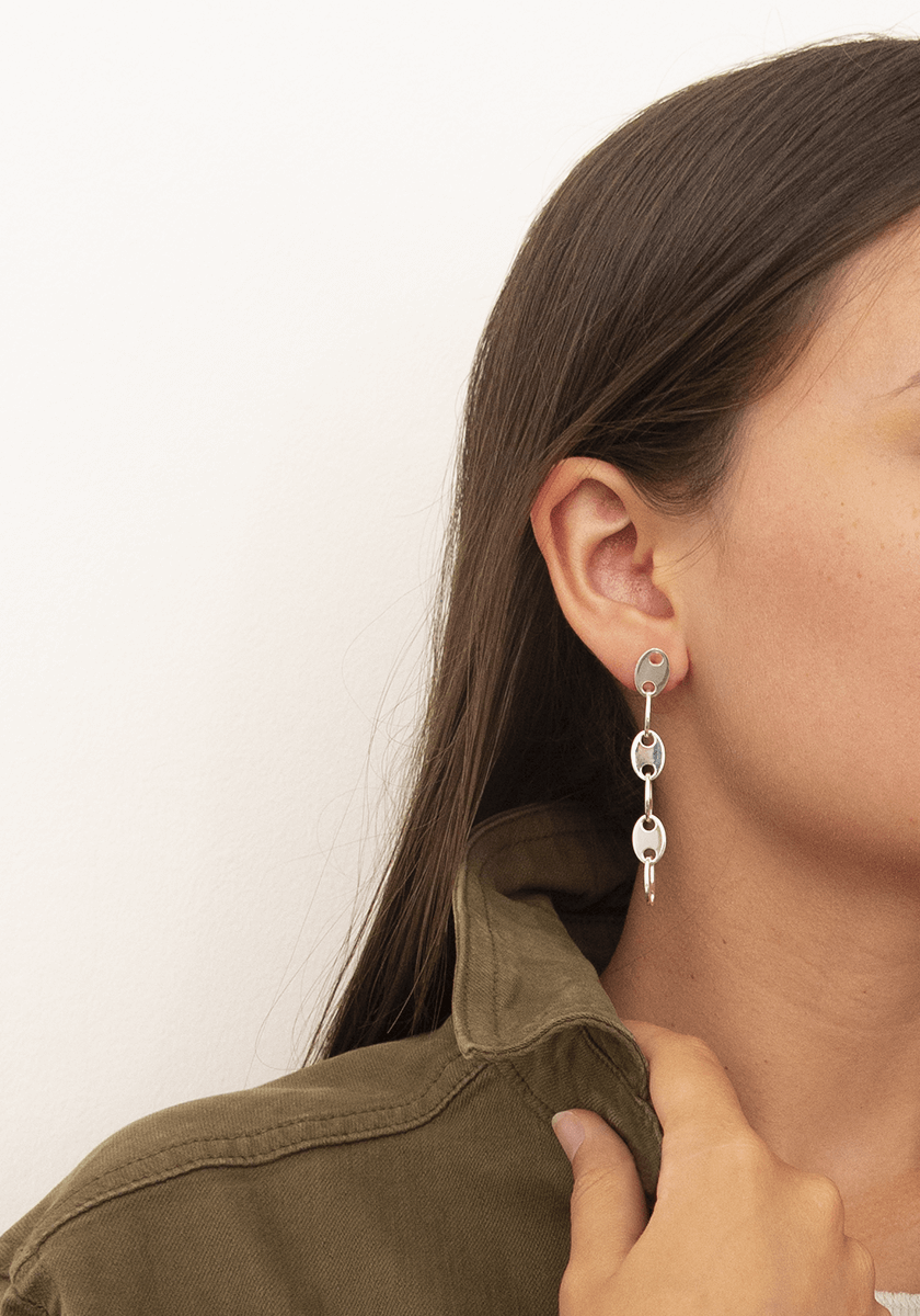 Boucles d'oreilles Héra 6 maillons