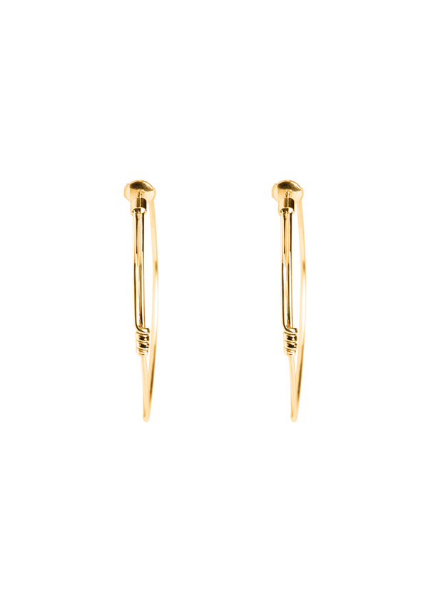 Boucles d'oreilles Roma Grand Modèle Or Jaune