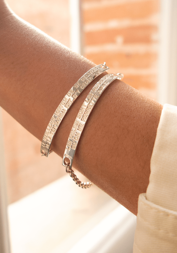 Bracelet Inscription "Les Folies..."