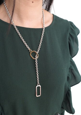 Collier Lio Or Jaune et Argent