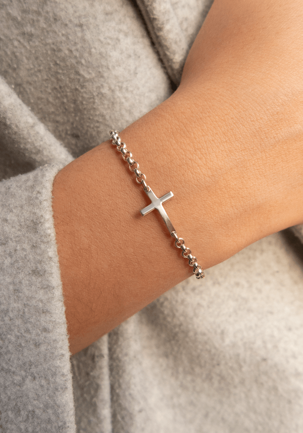 Gourmette Jaseron Croix