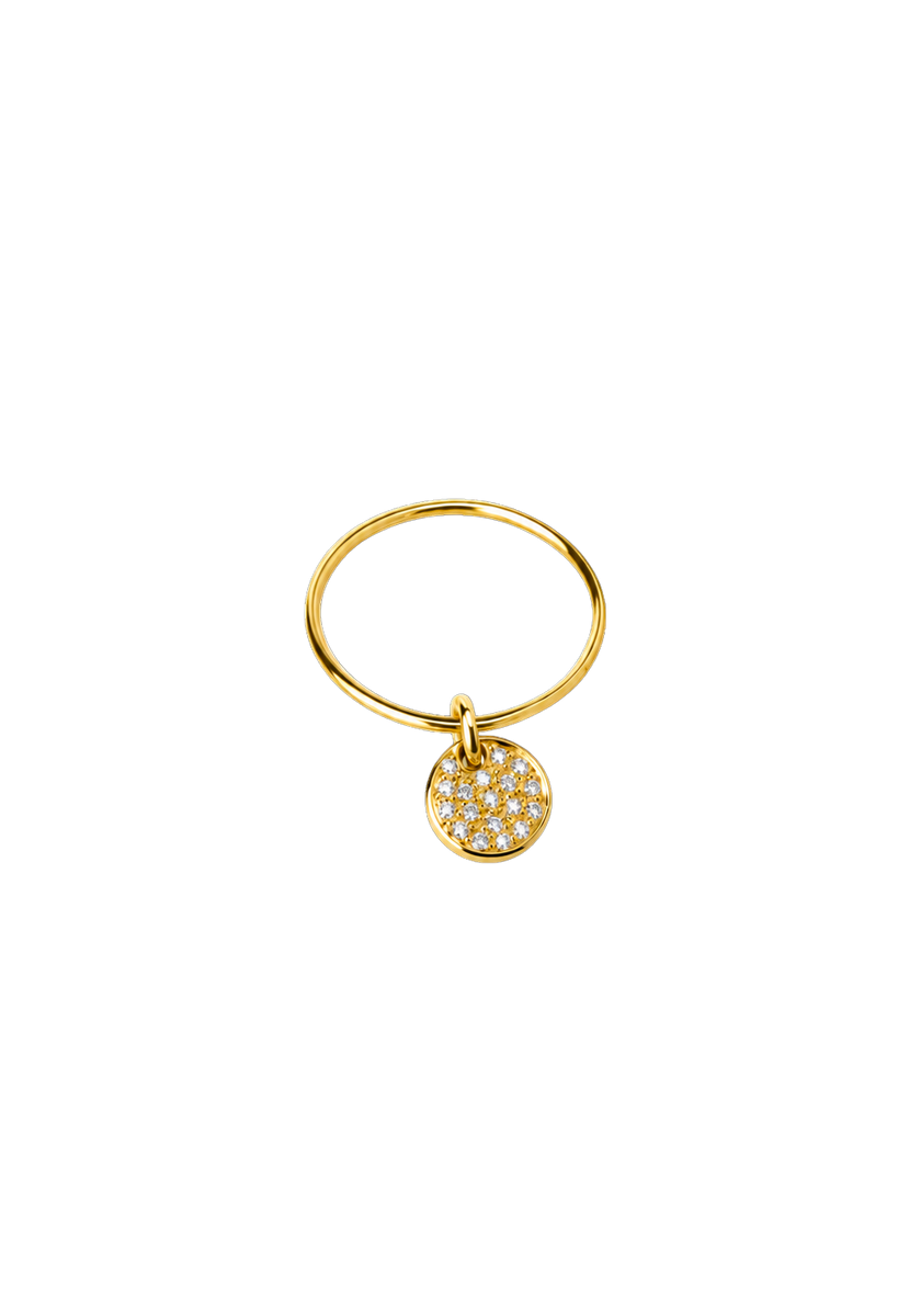 Bague Bubbies Médaille BB Or et Diamants