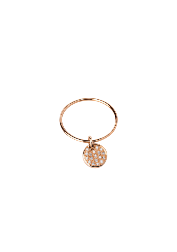 Bague Bubbies Médaille BB Or Rose et Diamants