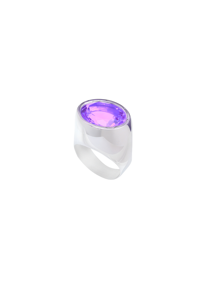 Bague Champagne avec Pierre