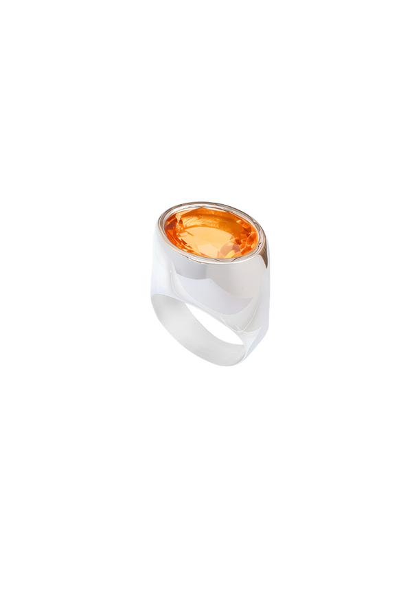 Champagne Ring with Stone