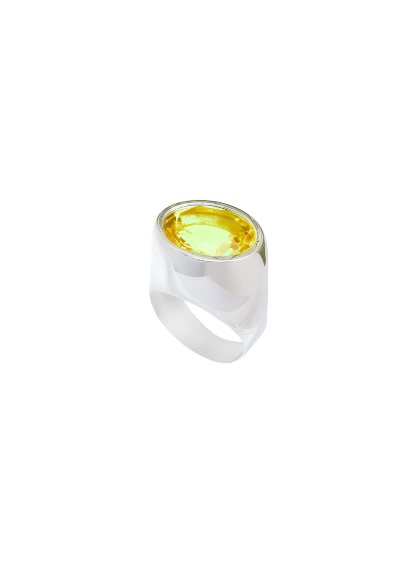 Bague Champagne avec Pierre