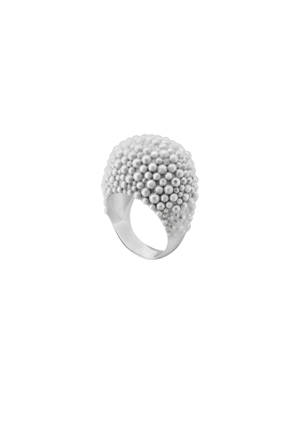 Bague Champagne Texturée