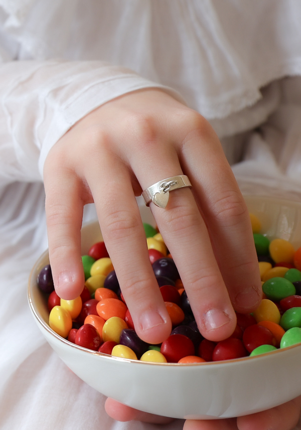 Baby Heart Medal Ring