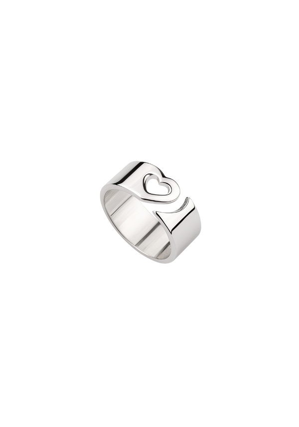 Baby Hollowed Heart Ring