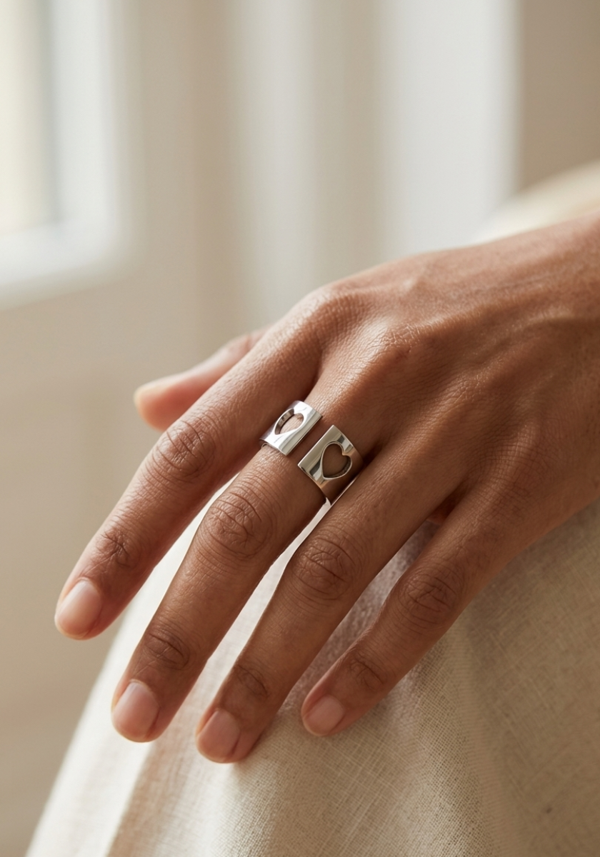 Double Heart Ring