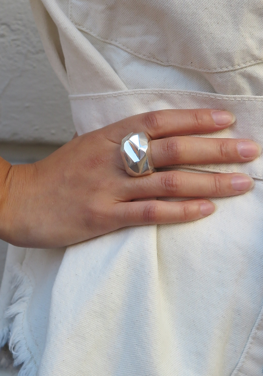 Bague Facettée Petit Modèle