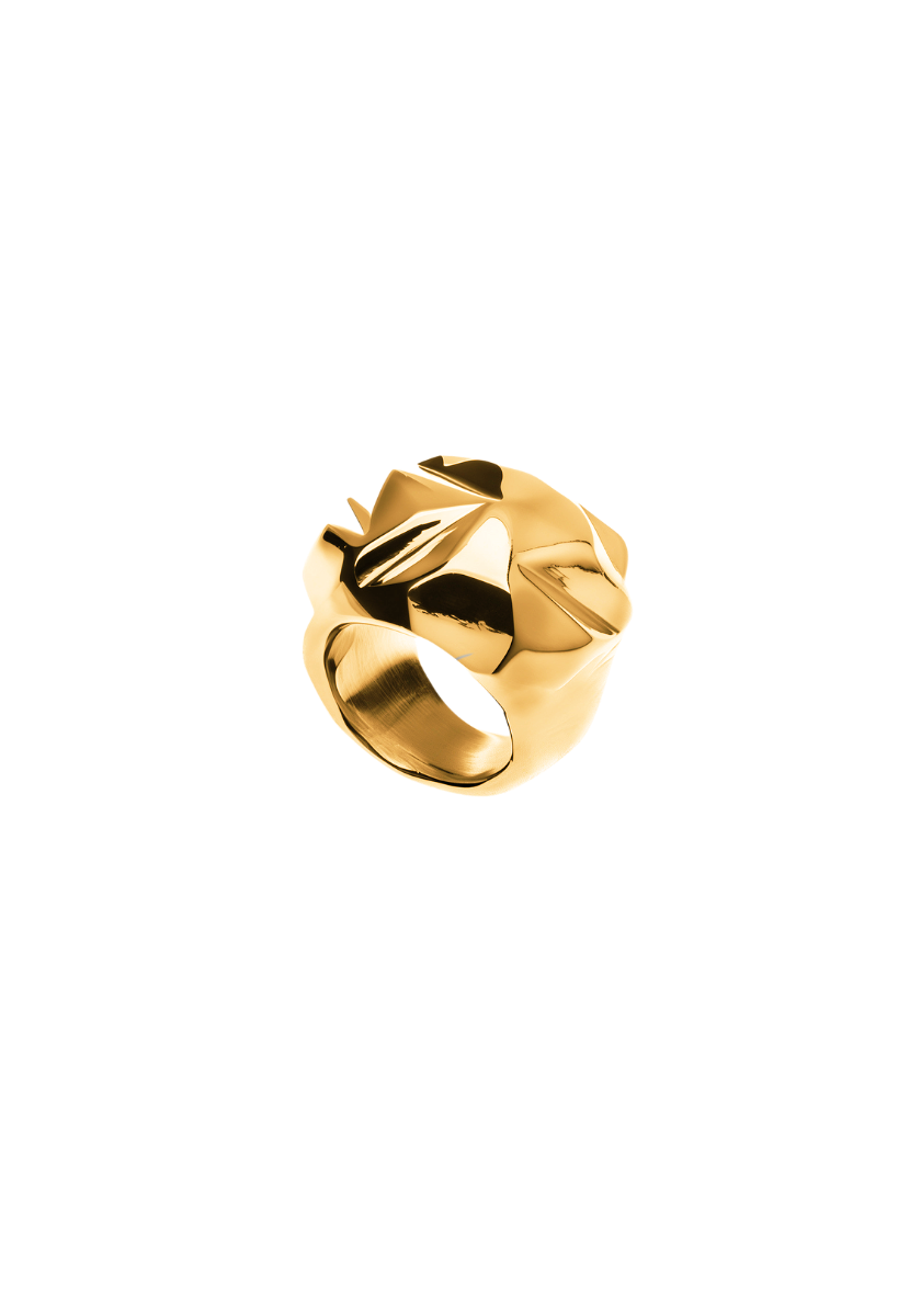 Bague Facettée Vermeil Grand Modèle