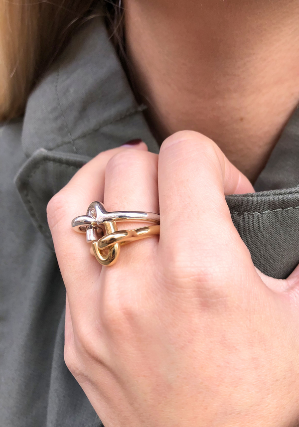 Yellow Gold Hook Ring