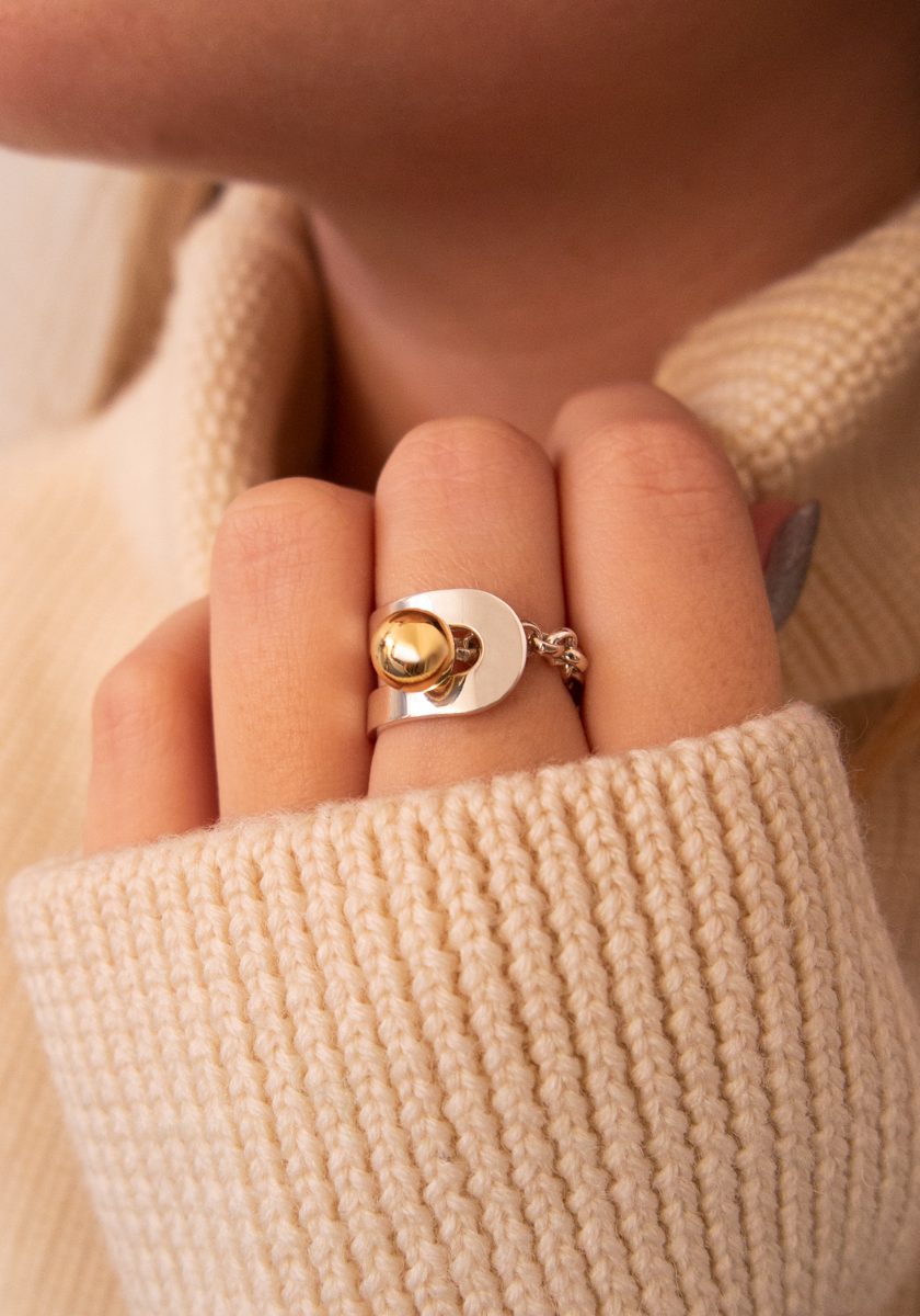 Gold & Silver Jupiter Ring