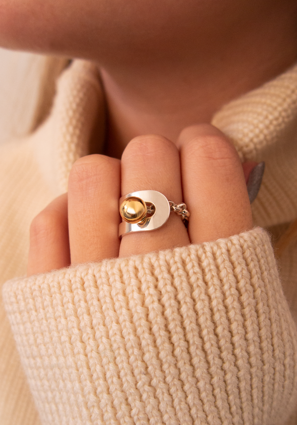 Gold & Silver Jupiter Ring