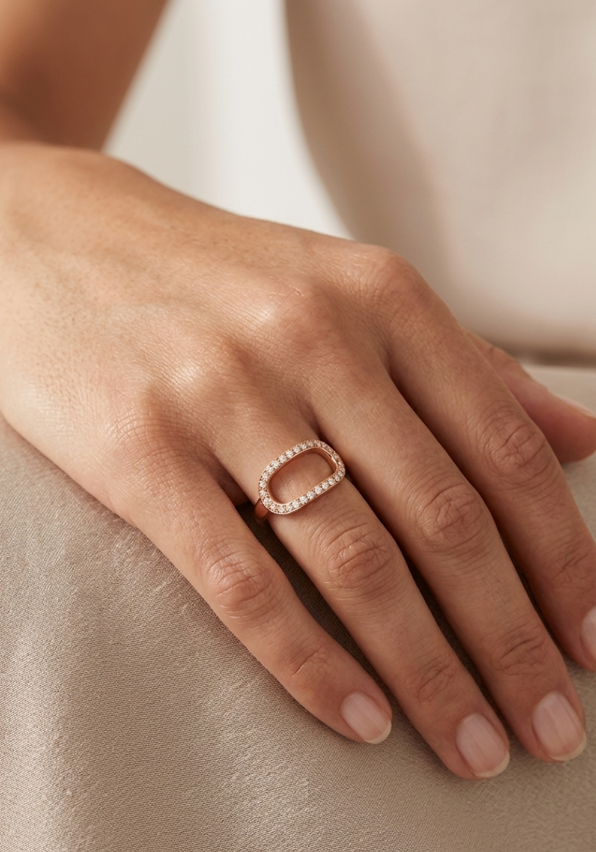 Bague Léa Or Rose et Diamants