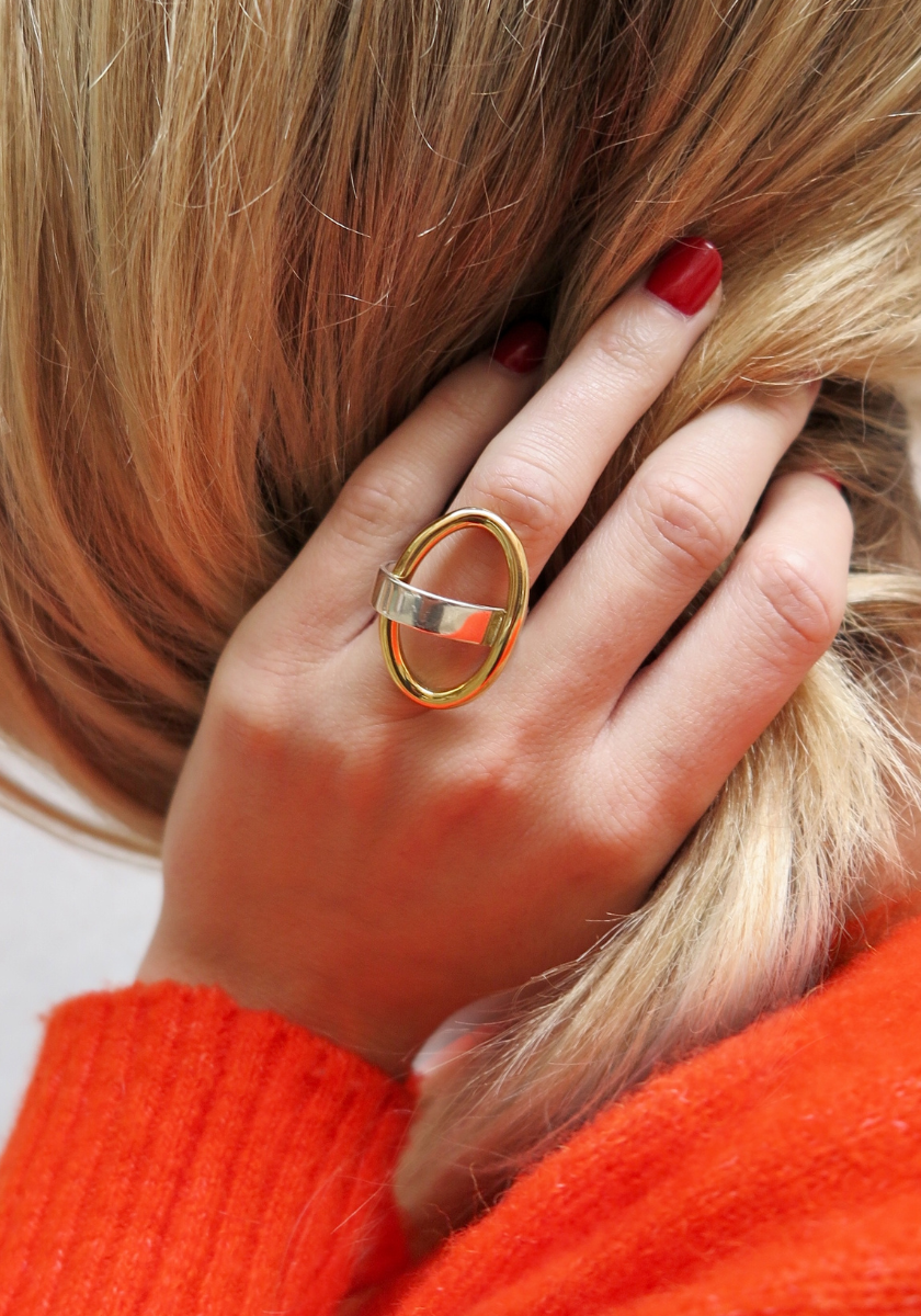 Bague Lou Or Jaune et Argent