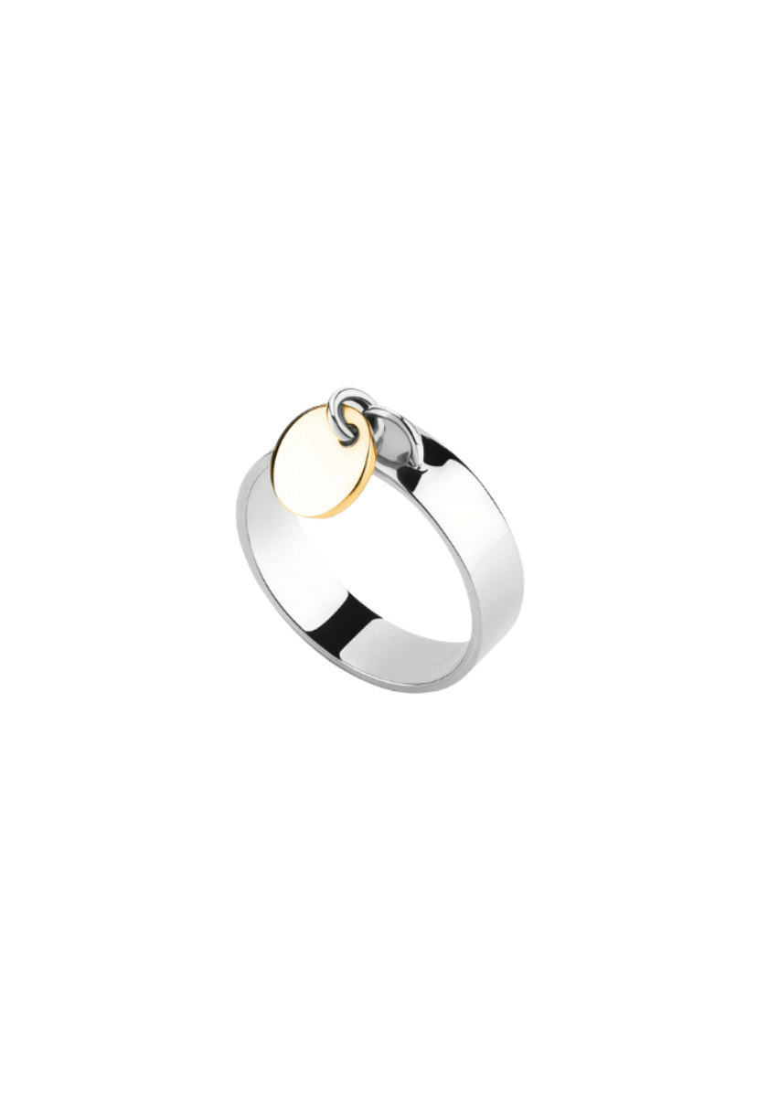 Bague Médaille BB Or et Argent