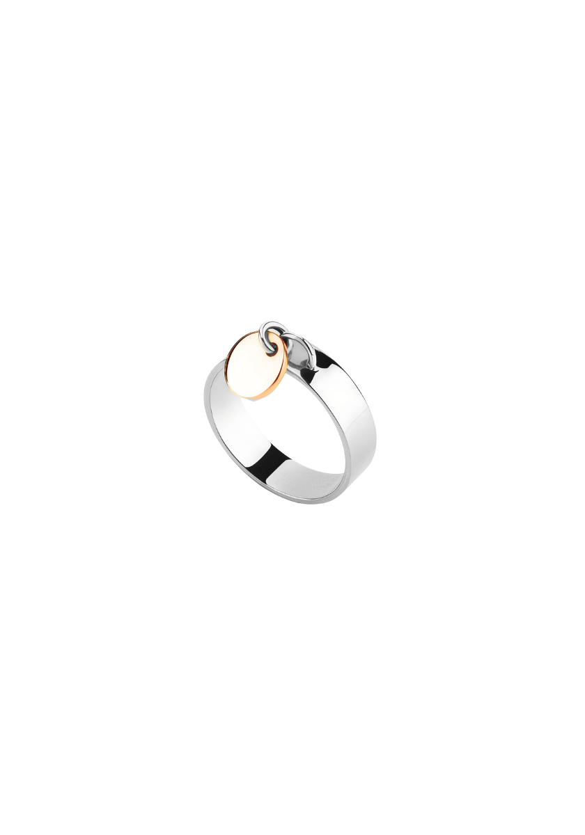 Bague Médaille BB Or et Argent