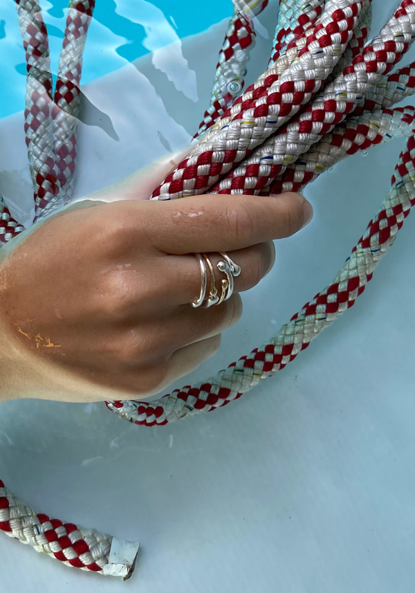 Bague Milos Or Jaune et Argent