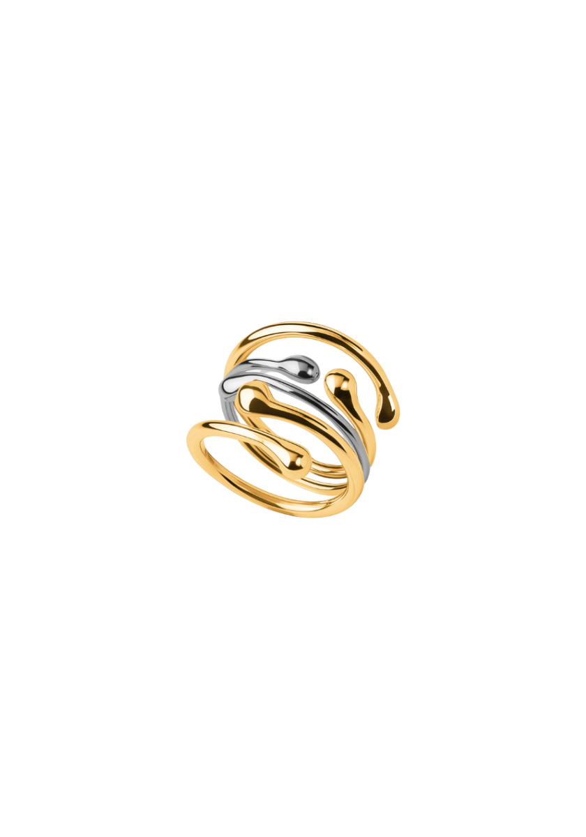 Bague Milos Or Jaune et Argent