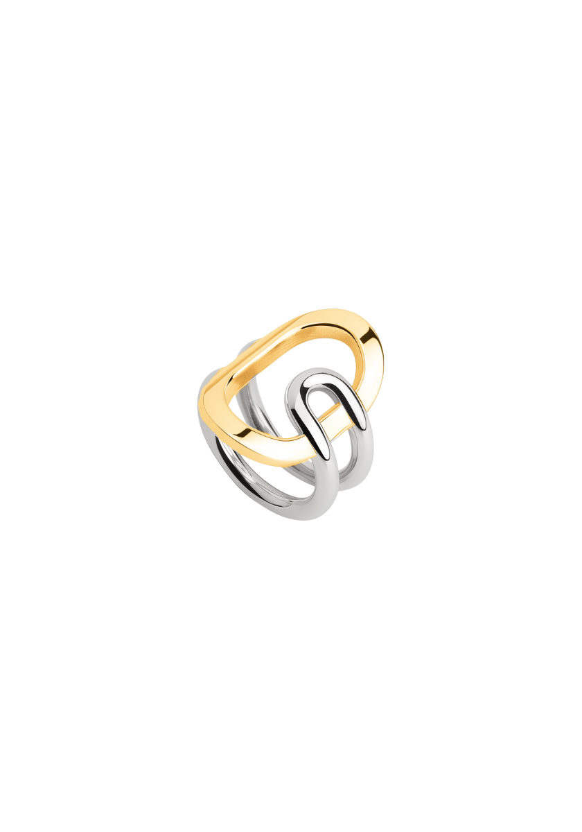 Bague Océann Or Jaune et Argent