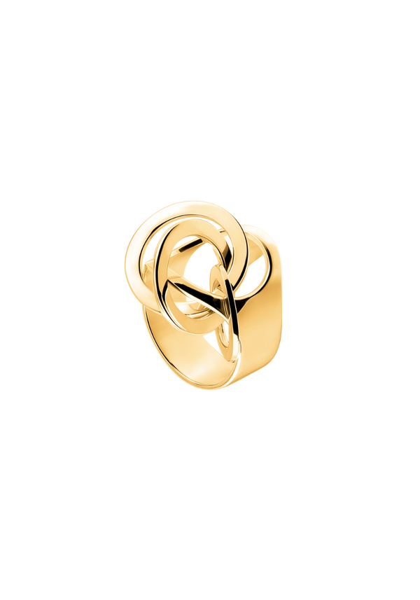 Yellow Gold Saturn Ring
