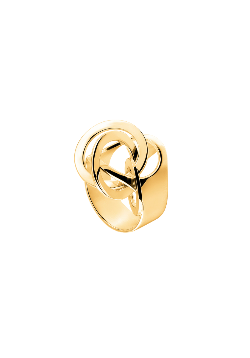 Yellow Gold Saturn Ring